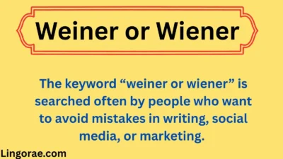 Weiner or Wiener
