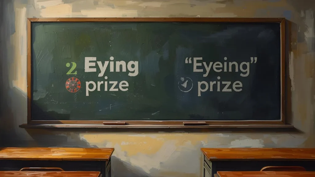 Common Mistakes with Eying or Eyeing