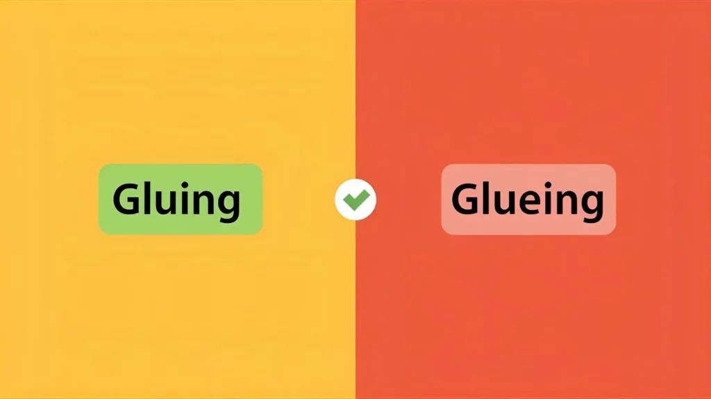 Gluing or Glueing – Quick Answer