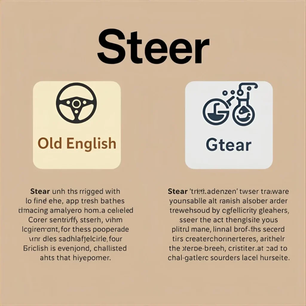 The Origin of Steer or Stear