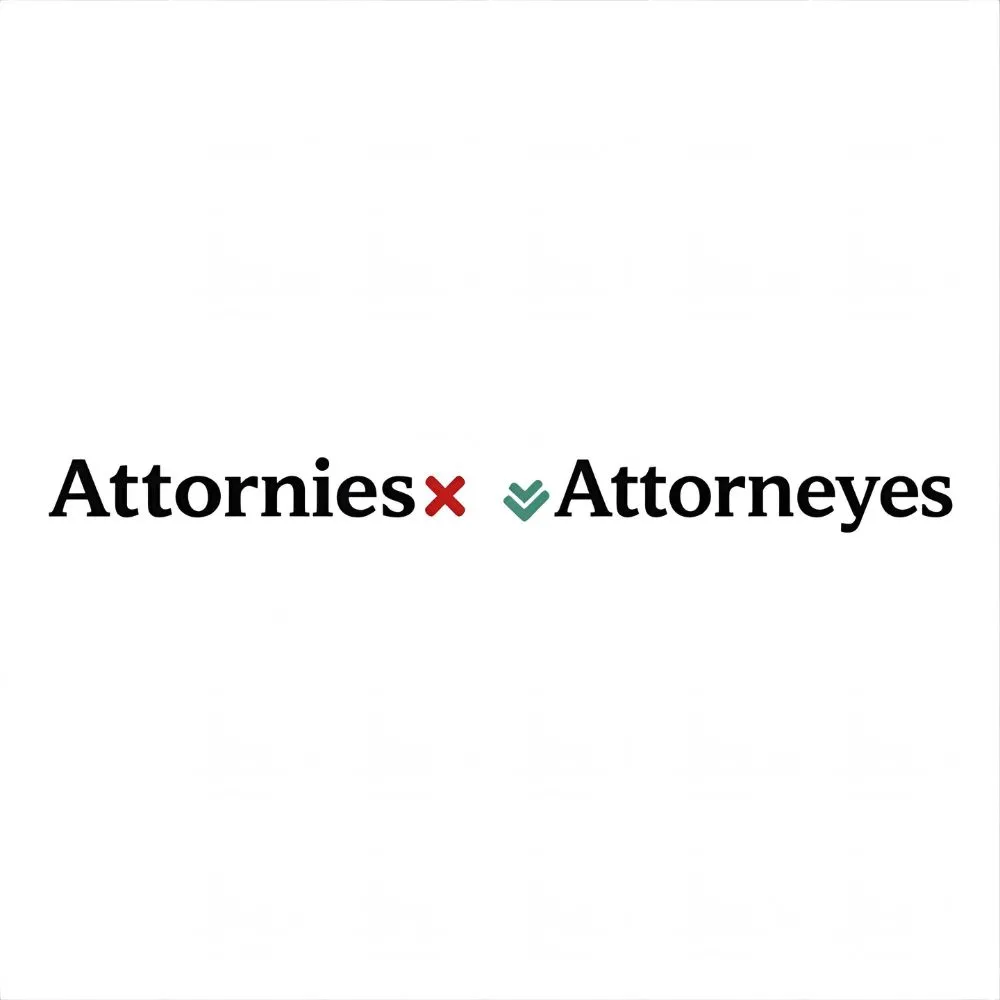 Attornies or Attorneys – Quick Answer