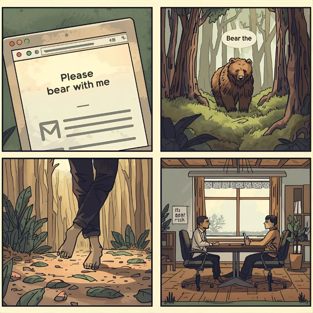Bear or Bare in Everyday Examples
