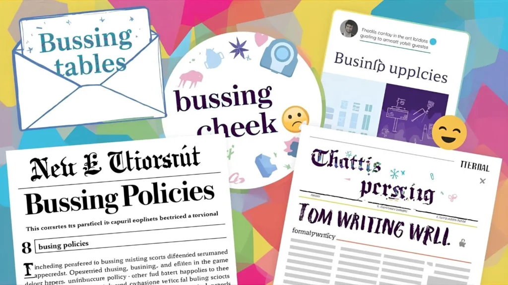 Busing or Bussing in Everyday Examples