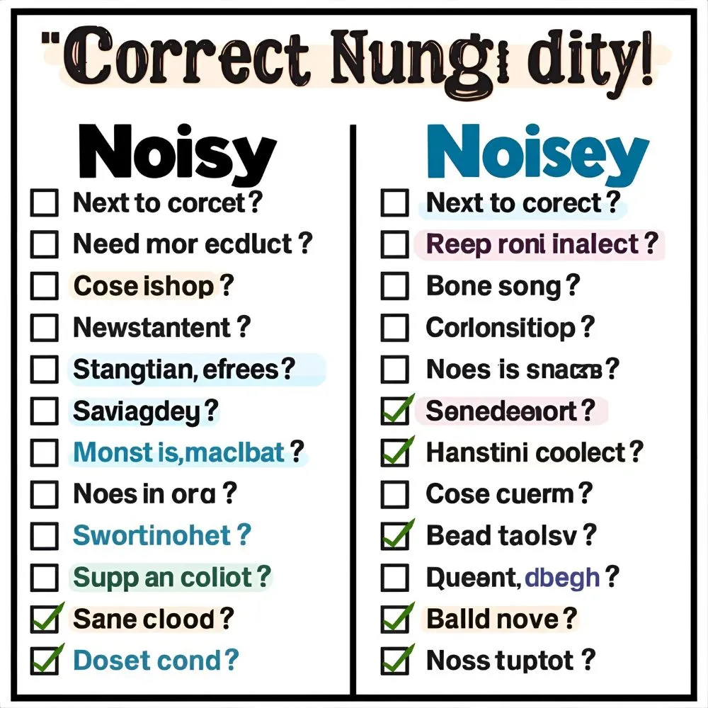 Common Mistakes with “Noisey or Noisy”