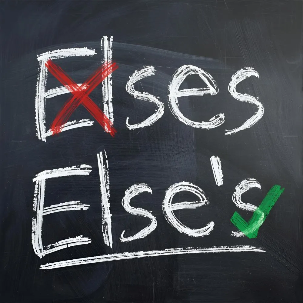Elses or Else’s – Quick Answer