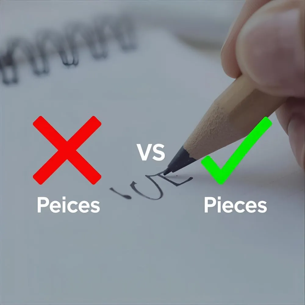 Peices or Pieces – Quick Answer