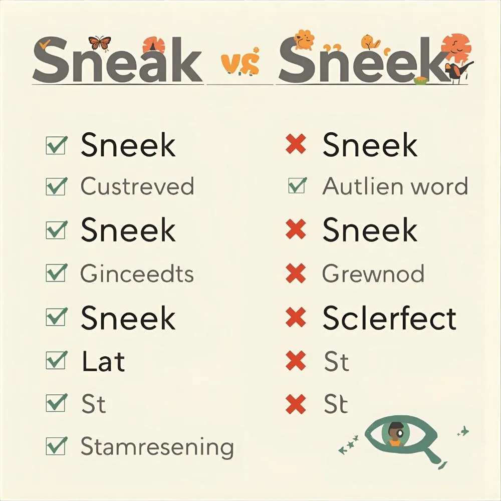 Sneek or Sneak – Quick Answer