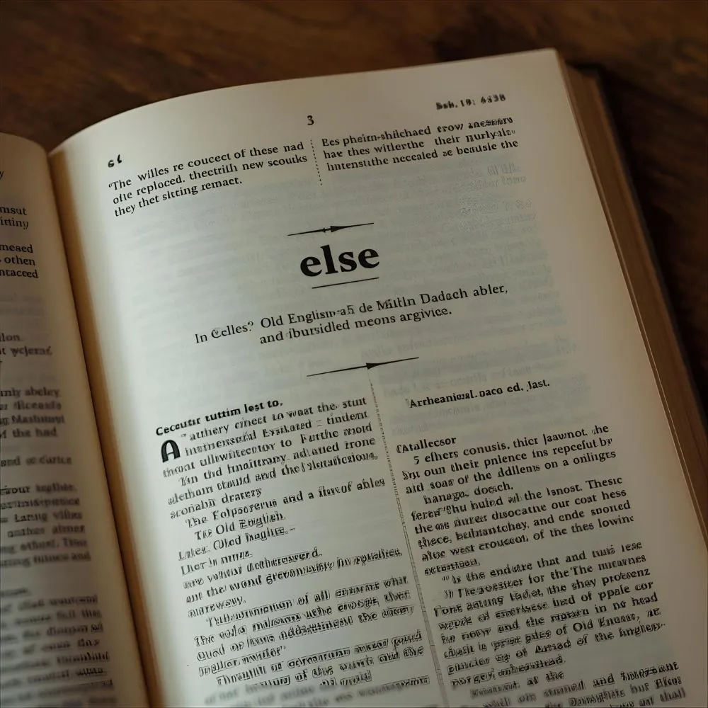 The Origin of Elses or Else’s