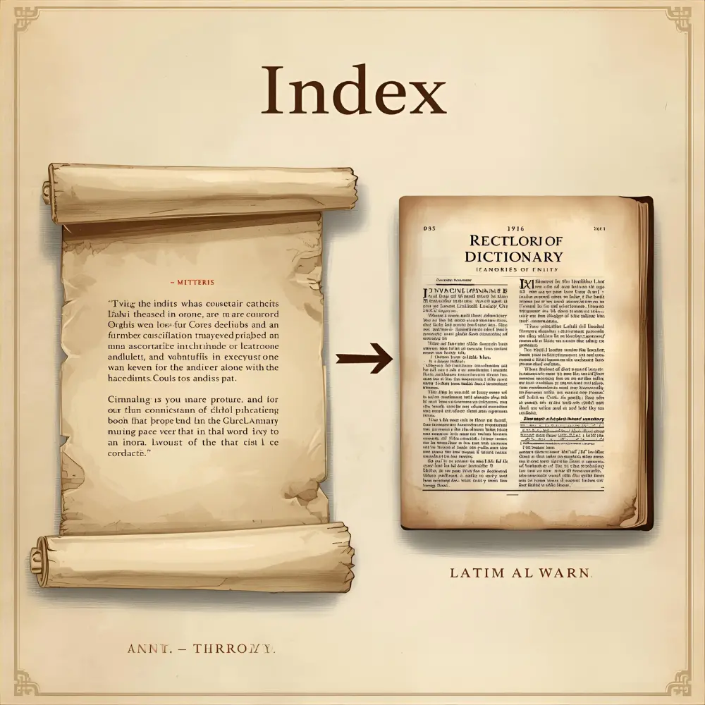 The Origin of Indexes or Indices