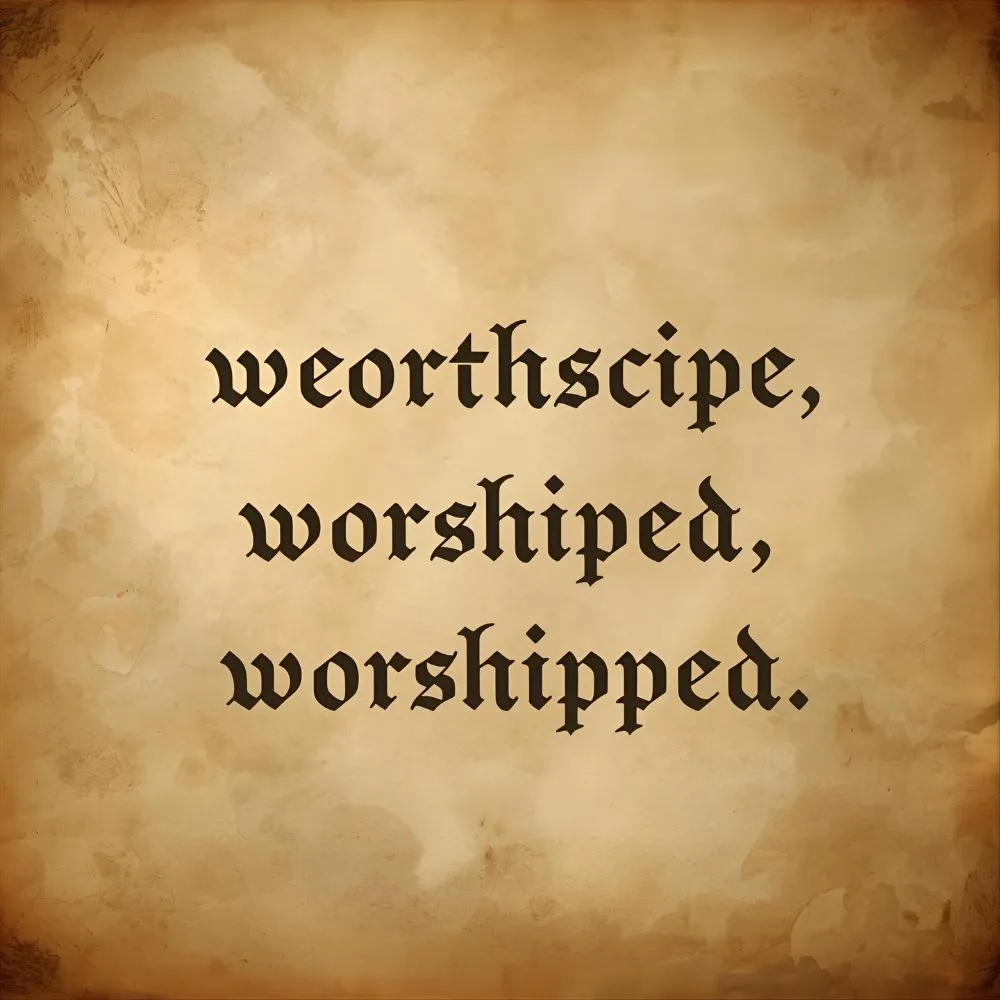The Origin of Worshiped or Worshipped