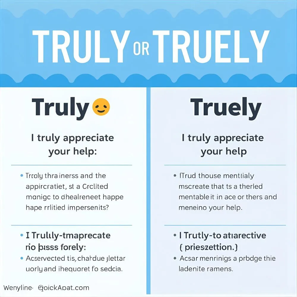 Truly or Truely – Quick Answer